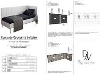 Kit Solteiro em L Painel Cama Box Almofadada Estofada CORINO BRANCO - LM  MOVEIS