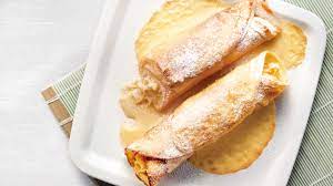Uberbackene Apfelpfannkuchen