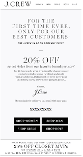 48 Hours Only A Private Third Party Branded Item Sale Event At J Crew Email Marketing Inspiration Email Marketing Design Inspiration Email Marketing Examples