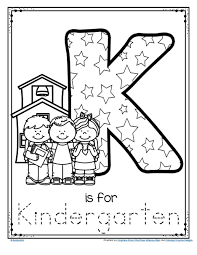 Letter K Is For Kindergarten Trace And Color Printable Free In 2020 Letter K Kindergarten Activities Preschool Letters