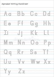 Kindergarten alphabet worksheets & printables. Alphabet Writing Practice Worksheet Stock Illustration Illustration Of Fast Macro 78350274