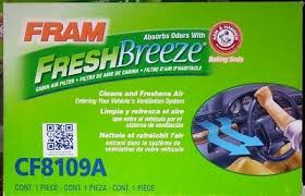 New Cabin Fram Cabin Air Filter Freshbreeze W Arm Hammer