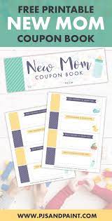Free Printable New Mom Coupon Book Printable Baby Shower Gift Mom Coupon Book Mom Coupons Baby Shower Printables