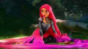 Beautiful Rapunzel Tangled Tattoos Pink Hair Disney Punk Punk Disney Princesses Goth Disney Princesses Punk Disney