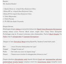 8 Contoh Surat Pemberitahuan Kegiatan Resmi Untuk Semua Kebutuhan Surat Kegiatan Sekolah Undangan