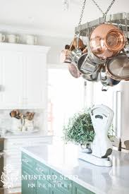 Retinned Copper Pots Miss Mustard Seed Vintage Kitchen Decor Farmhouse Vintage Kitchen Decor Copper Kitchen