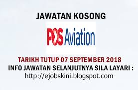 5,067 likes · 3 talking about this. Jawatan Kosong Pos Aviation Sdn Bhd 07 September 2018