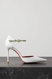 We did not find results for: White Ursina Crystal Embellished Leather Pumps Amina Muaddi Net A Porter