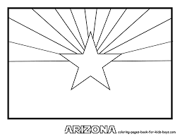 State Flag Coloring Book Page Flag Coloring Pages Arizona State Flag Arizona Flag