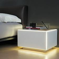 C Light Bed Side Table And Lamp Side Tables Bedroom Contemporary Nightstand Cool Bedside Tables