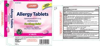 Allergy Relief Antihistamine Tablet Cardinal Health