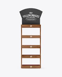 Download Wooden Display Stand Mockup In Object Mockups On Yellow Images Object Mockups