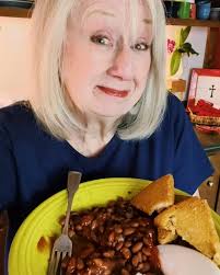 Beans and cornbread with onions and hot sauce. That's what's for supper.
