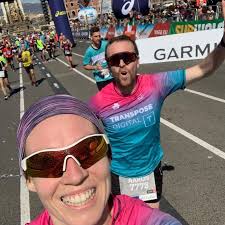 Well done to Aaron Mulhall and Joanne Ryan both crossing the finish line of  there first Marathon in Barcelona today in super time of 3:48 and looking  very relaxed. #trainhardraceeasy #throughdedicationsuccesswillcome  #firstmarathonjourney #