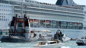 At least 5 people were injured after a cruise ship crashed into a dock and a tourist riverboat on one of venice's busiest canals. Venice Crash Reignites Calls For Cruise Ship Ban Bbc News