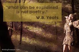 What Can Be Explained Is Not Poetry W B Yeats Poetry Quotable Quotes Book Cover
