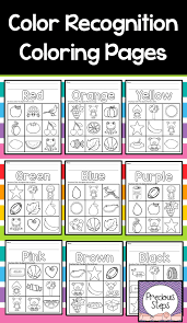 Color Recognition Coloring Sheets For Preschool Or Kindergarten Color Worksheets For Preschool Preschool Colors Teaching Colors