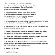 Free interactive percent (percentage) worksheets and solutions to help you solve word problems with percents. Free 13 Percents Worksheet Templates In Pdf Ms Word