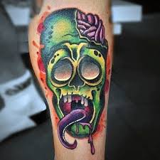 Which you are searching for are available for all of you in this article. 100 Funny Zombie Head Leg Tattoo Design 1080x1080 2021