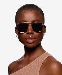 Gold metallic top aviator sunglasses original