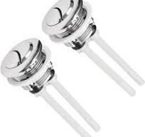 JZK 2X Boutons chasse d'eau universels 38mm, leviers de toilettes, bouton  chasse eau de toilettes, bouton poussoir de chasse d'eau de toilettes à ...
