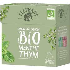 Elephant Infusion Menthe Thym Bio Infusion Bio Menthe Thym