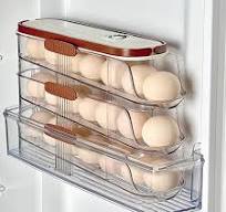Refrigerator Door Rolling Rack, Stackable Kitchen Storage ...