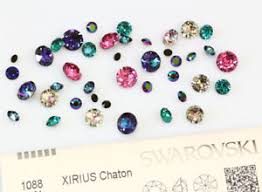Details About Genuine Swarovski 1088 Xirius Chaton Round Stones Crystals Many Colors Sizes