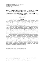 B) tanggung jawab social dan lingkungan itu merupakan kewajiban perseroan yang dianggarkan dan diperhitungkan sebagai biaya perseroan yang pelaksanaannya dilakukan dengan memperhatikan kepatutan dan. Http Ejournal Ilkom Fisip Unmul Ac Id Site Wp Content Uploads 2013 06 Jurnal 20csr 20 06 04 13 09 38 20 Pdf
