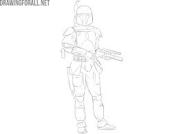 How To Draw Boba Fett Drawingforall Net He is a clone bounty hunter featured in both the original and prequel film trilogies. how to draw boba fett drawingforall net