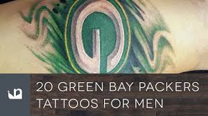 Yellow green bay packers tattoo design. 20 Green Bay Packers Tattoos For Men Youtube