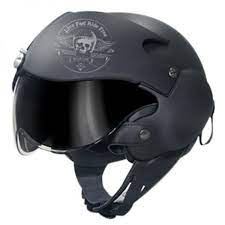 Jet Gpa Aircraft Skull Schwarz Matt Motorcycle Helmets Futuristic Helmet Custom Motorcycle Helmets