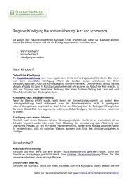 Wann ist eine mindestmietdauer rechtens & wann können sie trotzdem kündigen? Kundigung Hausratversicherung Pdf