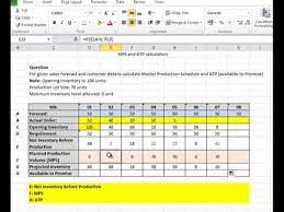 Available to promise (atp) is the projected amount of inventory a business has in stock, ready to sell and not allocated for existing customer orders. Master Production Schedule And Available To Promise Mps Atp Youtube