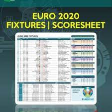 This offer is available on any soccer match from euro 2020 and copa america 2021, up to and including sunday 11th july 2021. Euro 2021 Spreadsheet Archives Journalsheet