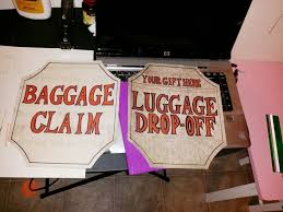 Baggage Claim Sign Diy For Party Favors Table Luggage Drop Off Sign For Gifts From Guests Table Train Birthday Trains Birthday Party Train Birthday Theme