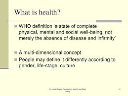 Occupation Health And Wellbeing