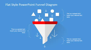 Flat Design Powerpoint Funnel Diagram