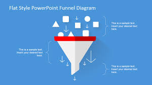 flat design powerpoint funnel diagram