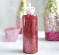 Glitter Glue 4oz Bottle Metallic Rose Gold | eFavormart
