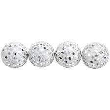 Mirror Mosaic White Glass Decorative Balls Set Of 4 1n061 Lamps Plus Mirror Mosaic Silver Orchid Colored Mirror