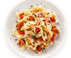 Tagliatelles Aux Delices De Saumon Et Tomates Cerise Recette Tagliatelles Pates Au Saumon Tomates Cerises