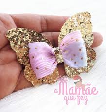 Mais Uma Peca Delicada E Com Muito Brilho Combinacao Perfeita Essas Cores Bows Sketchbooks Club Fabric Hair Bows Handmade Hair Bows Boutique Hair Bows