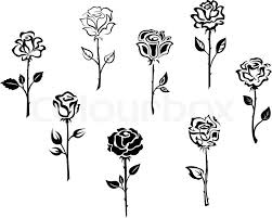 Stock Vektor Von Rose Flowers Rosen Tattoo Frau Kleine Rose Tattoos Tattoo Motive Vorlagen