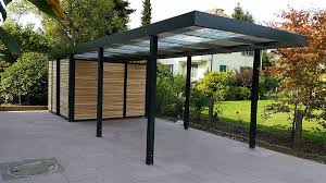 Carport Geratehaus Siebau Metallcarport Anbau Gartenhaus Pergola Design Carport