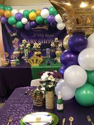 Purple Green And Gold Princess Baby Shower Purple Princess Baby Shower Baby Shower Purple Baby Shower Princess