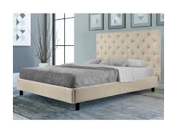 Leggi le recensioni vere e scopri il miglior prezzo online. Letto Con Testiera Imbottita Dimensioni 140 X 190 Cm Tessuto Beige Nadra