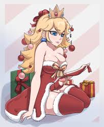 Rule 34 - 1futa Christmas Clothing Dick Dickgirl Futa Only Futanari  Hornyfex Peach Super Mario Bros. | 9461725