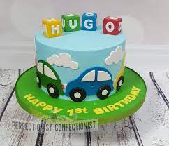 Baby boy 1st birthday decoration / baby little boy first birthday party. Cars First Birthday Cake Cars Birthday Cake Boys 1st Birthday Cake 1st Birthday Cakes