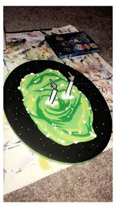 Rick and morty drip drawing. Trippy Rick And Morty Acrylic Painting Novocom Top